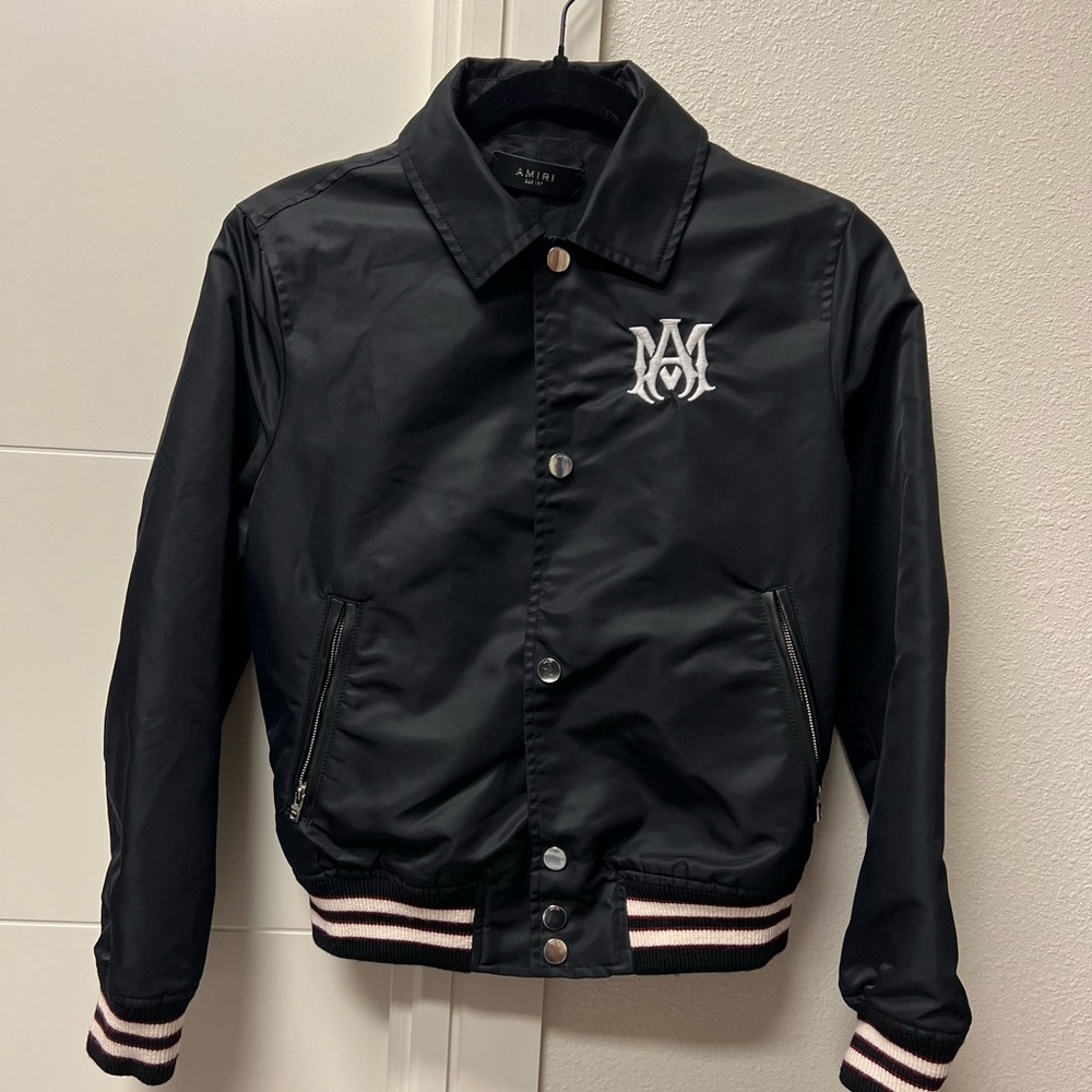 AMIRI Black Bomber Nylon Jacket